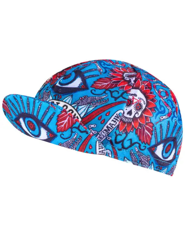 Baja Blue Classic Cycling Cap Peak up | Cycology AUS