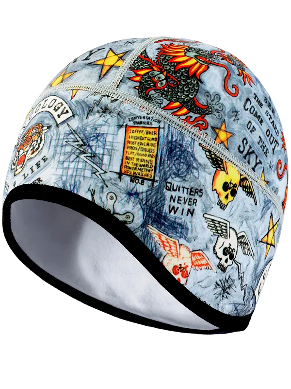 City of Angels Grey Thermal Cycling Beanie Front | Cycology AUS