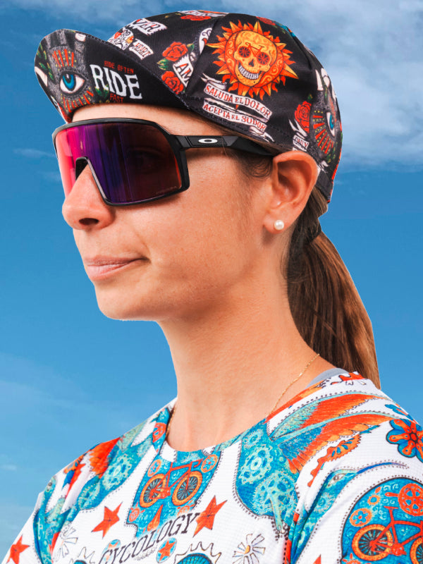 Mexicali Black Classic Cycling Cap On Model | Cycology AUS