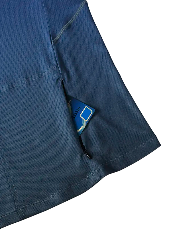 Navy blue MTB shirt with a pocket