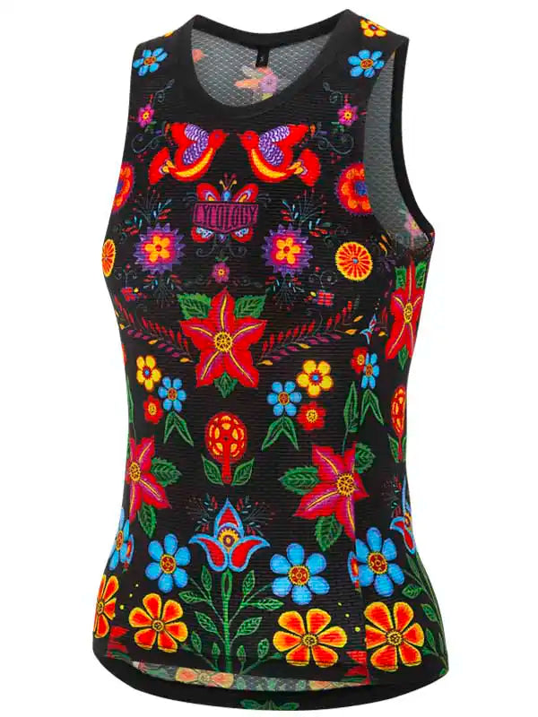 Frida Black Women's Sleeveless Base Layer  Front | Cycology AUS