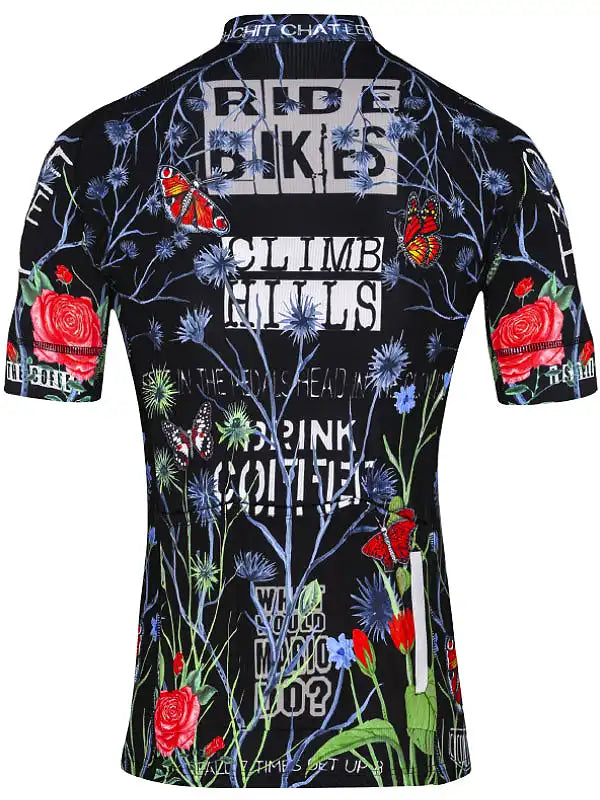 Gangsta Black Men's Cycling Jersey Back | Cycology AUS