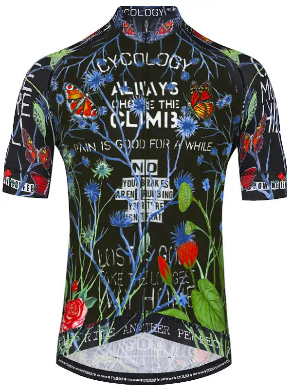 Gangsta Black Men's Cycling Jersey Front | Cycology AUS