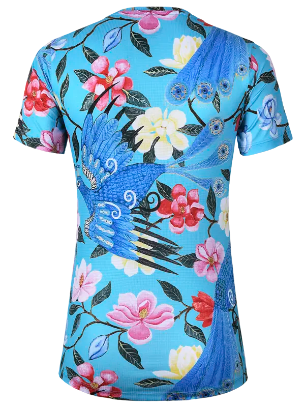 Goddess Aqua Women's Technical T shirt Back | Cycology AUS