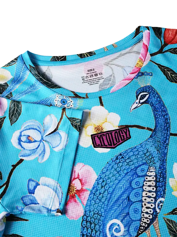 Goddess Aqua Women's Technical T shirt Neck | Cycology AUS