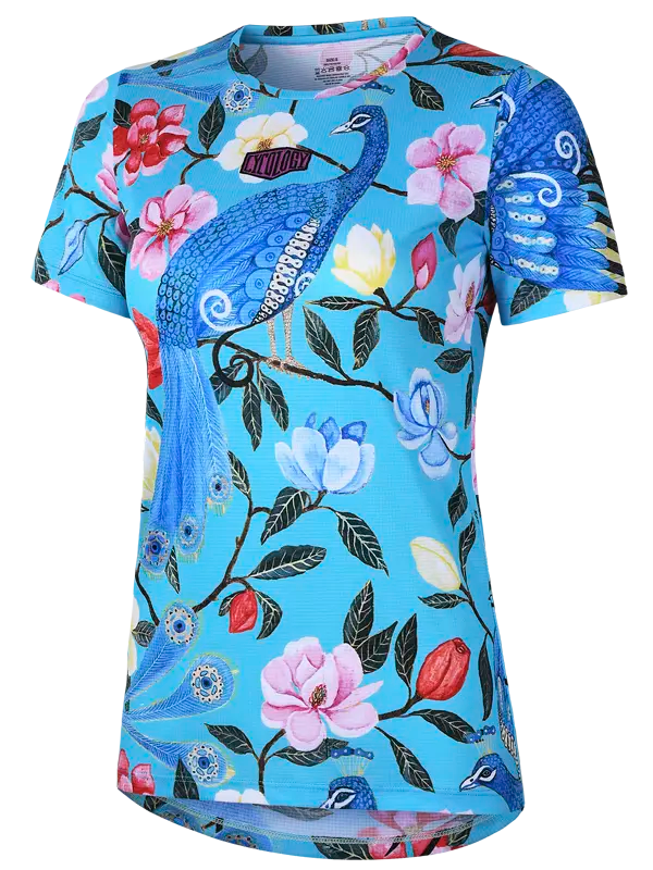Goddess Aqua Women's Technical T shirt Front | Cycology AUS