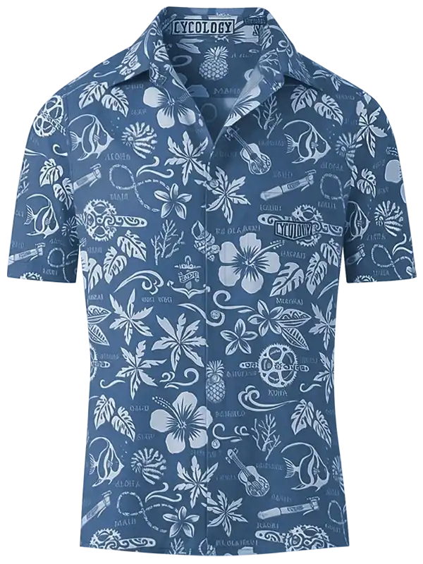 shirt gravel bike Cycology Hawaii Blue Men's Cycling bande and maintain freshness on Size:2.5 SkiGear by Arctix Men's