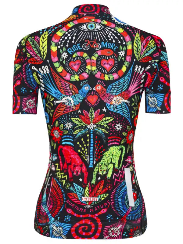 Jungle Jungle Black Women's Cycling Jersey Back | Cycology AUS