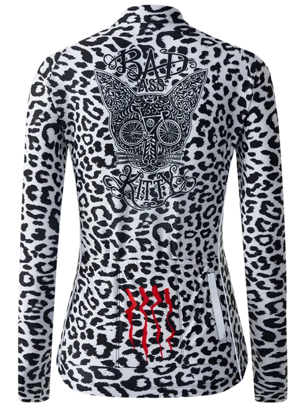 Kitty White Women's Winter Long Sleeve Cycling Jersey Back | Cycology AUS