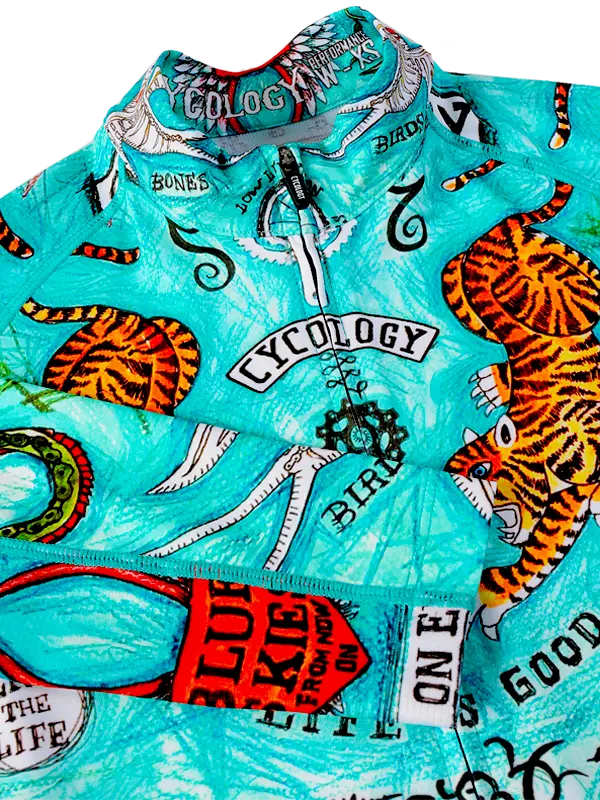 Koa Samui Women's Long Sleeve Summer Cycling Jersey  Neck | Cycology AUS