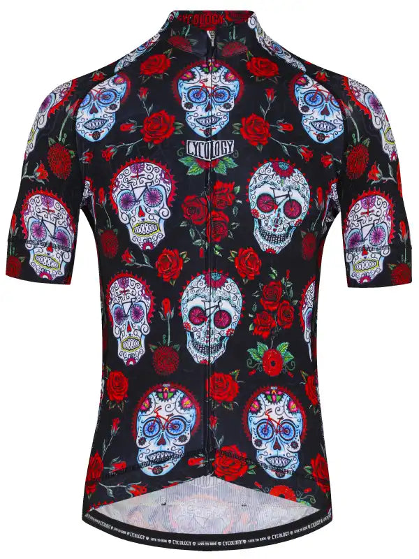 La Vida Black Men's Cycling Jersey Front | Cycology AUS