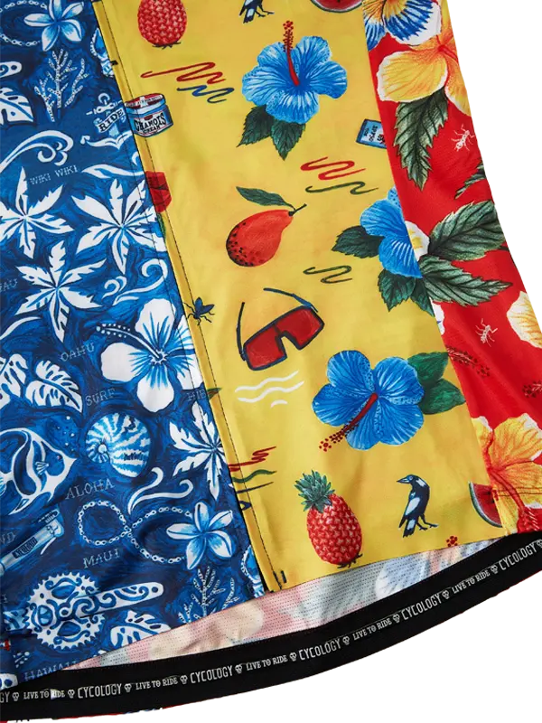 Mahalo Men's Blue Reborn Short Sleeve Cycling Jersey Cycology