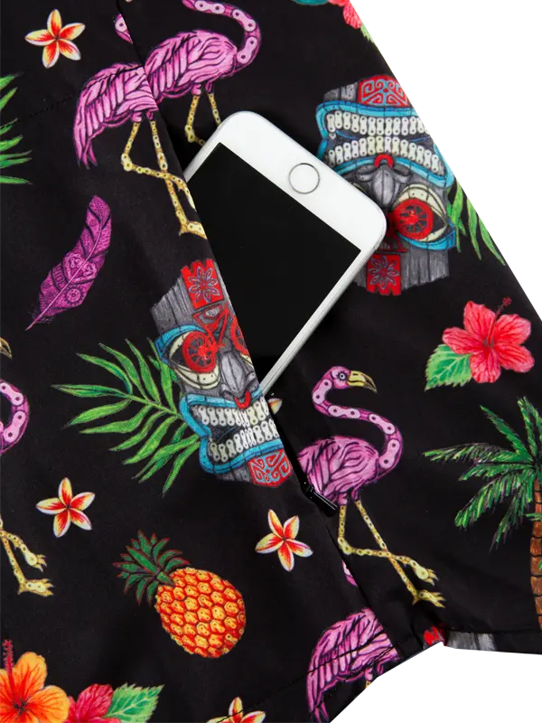 Molokai Men's Black Gravel Cycling Shirt Zip Pocket | Cycology AUS