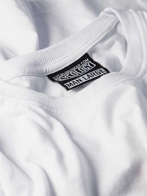 Fuel Proof White Mens Cycling T-Shirt Neck | Cycology AUS