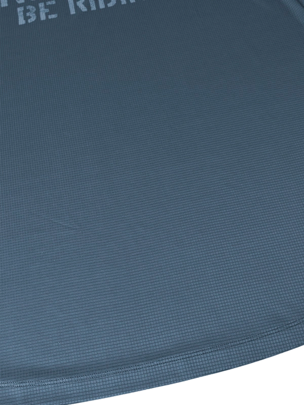 Blue Men's Tech t-shirt with 'Rather Be Riding' text