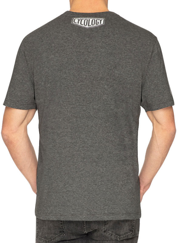 Respect Grey Men's Cycling T-Shirt  Back | Cycology AUS