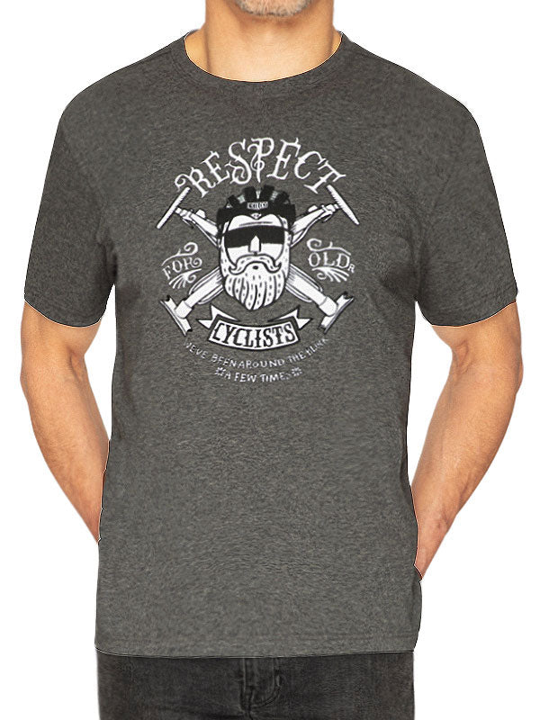 Respect Grey Men's Cycling T-Shirt  Front | Cycology AUS