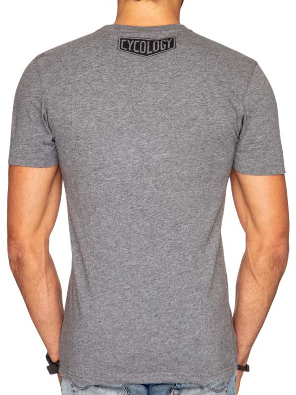 Ride Men's Dark Grey Cycling T Shirt back |Cycology AUS