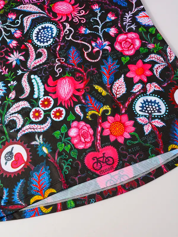 Secret Garden Black Women's Technical T shirt Design | Cycology AUS