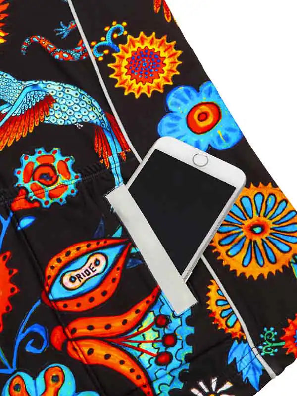 Tijuana Black Men's Long Sleeve Cycling Jersey Pocket | Cycology AUS