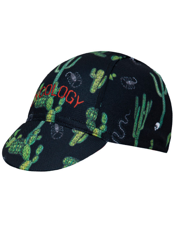 Cactus Black Cycling Cap Front | Cycology AUS