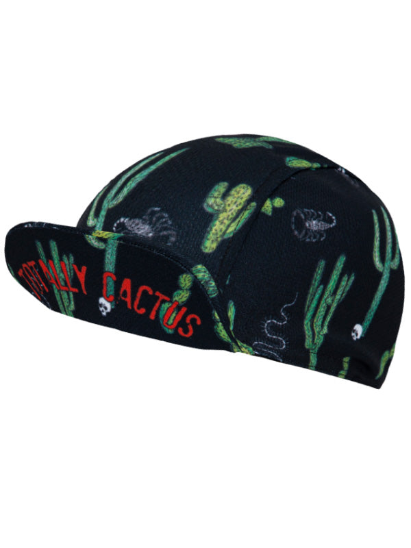 Cactus Black Cycling Cap Peak | Cycology AUS