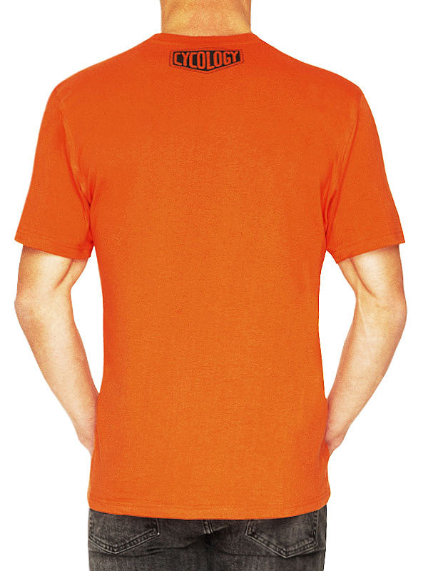Perfect Summer Mens Orange Cycling T-Shirt  back | Cycology AUS