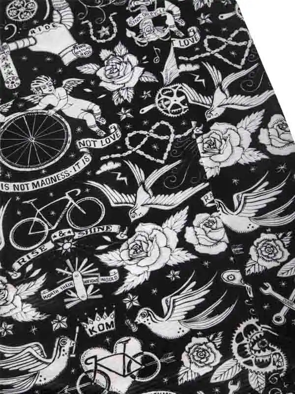 Velo Tattoo Black Sleeveless Cycling Base Layer | Cycology AUS