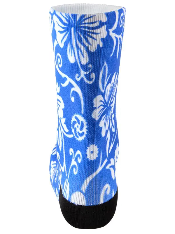 Waimea Blue Cycling Socks Rear | Cycology AUS