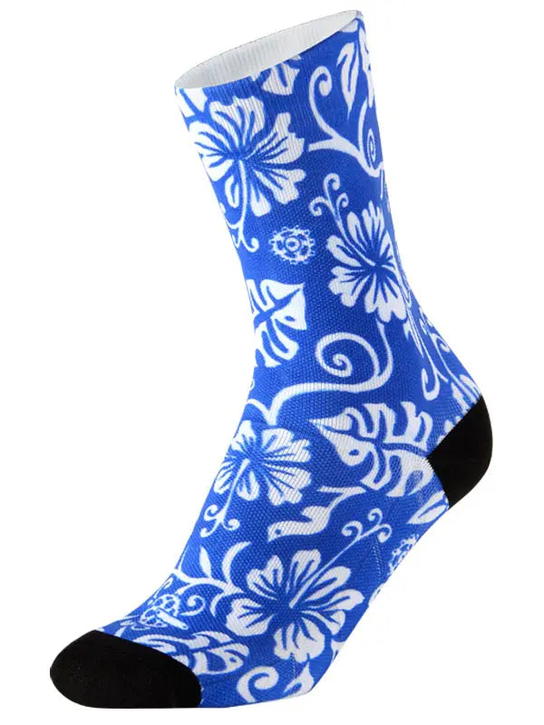 Waimea Blue Cycling Socks Front | Cycology AUS