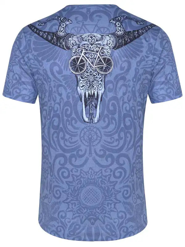 Wild Ride Men's Blue Technical T shirt  Back | Cycology AUS