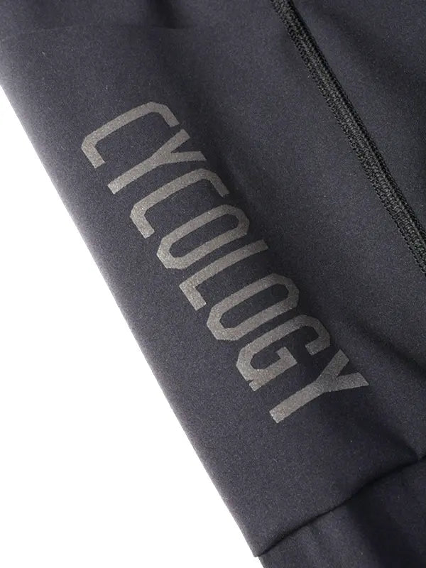 Cycology Women's Summer Black Cycling Tights | Cycology Reflective Logo on pocket