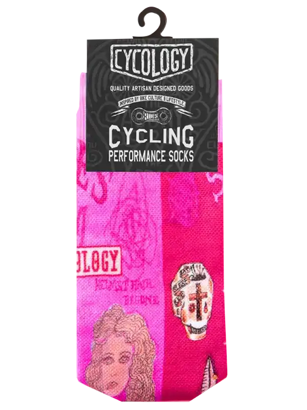 Zadie Pink Cycling Socks Packaging | Cycology AUS
