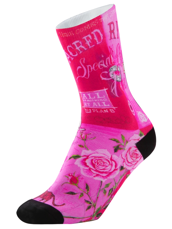 Zadie Pink Cycling Socks  Front | Cycology AUS