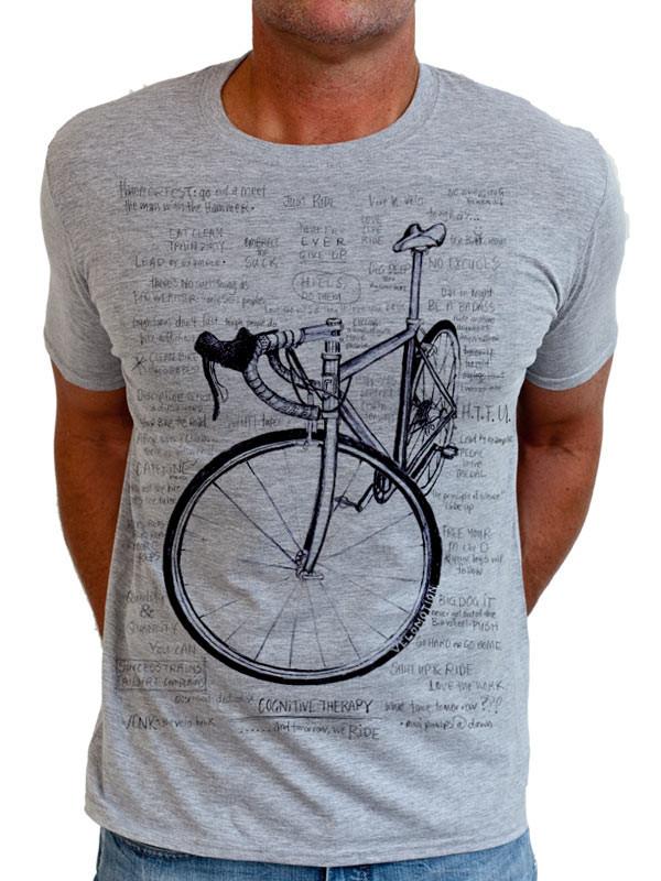 Cognitive Therapy Grey Mens Cycling Tshirt
