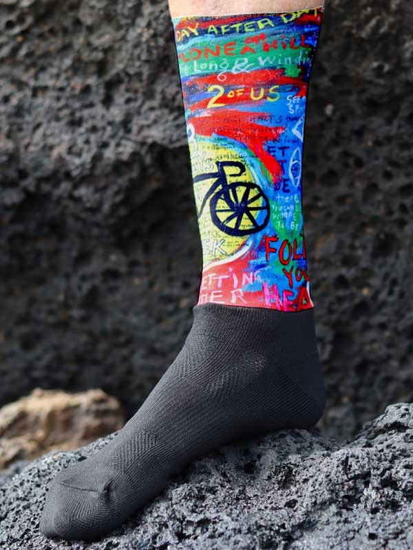 8 Days Aero Blue Cycling Socks | Cycology AUS