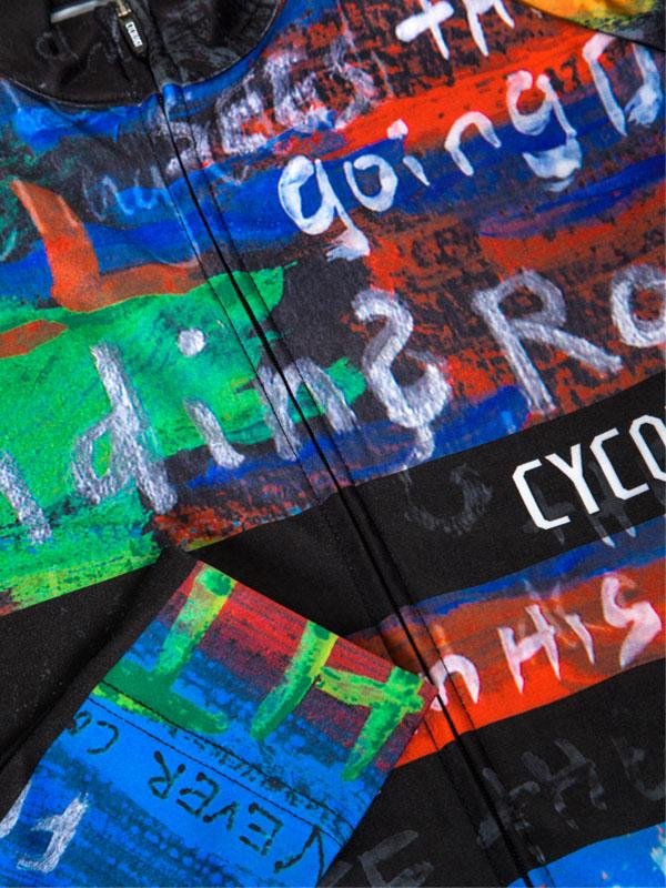 8 Days Men's Long Sleeve Jersey Sleeve Detail View| Cycology Clothing AUS