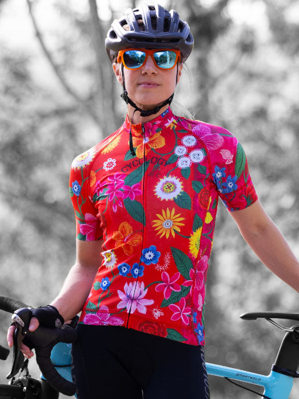 Aloha Women's Red Cycling Jersey | Cycology AUS
