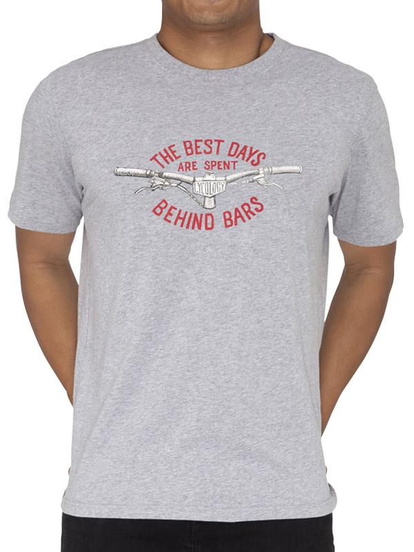 Best Days Behind Bars (MTB) Mens Grey Cycling T-Shirt | Cycology AUS