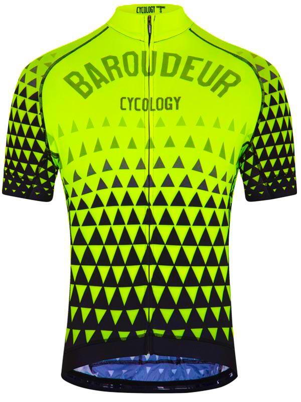 Baroudeur Men's Lime Short Sleeve Cycling Jersey | Cycology AUS