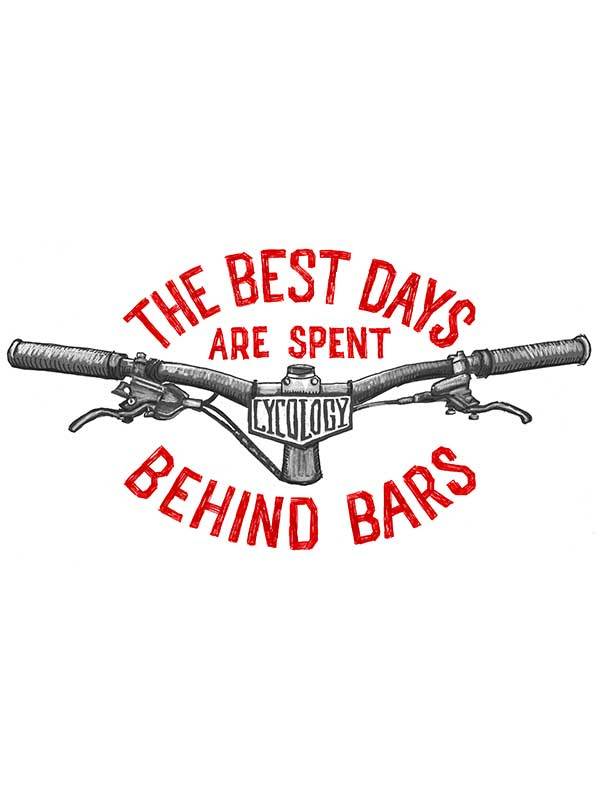 Best Days Behind Bars (MTB) Mens Grey Cycling T-Shirt | Cycology AUS