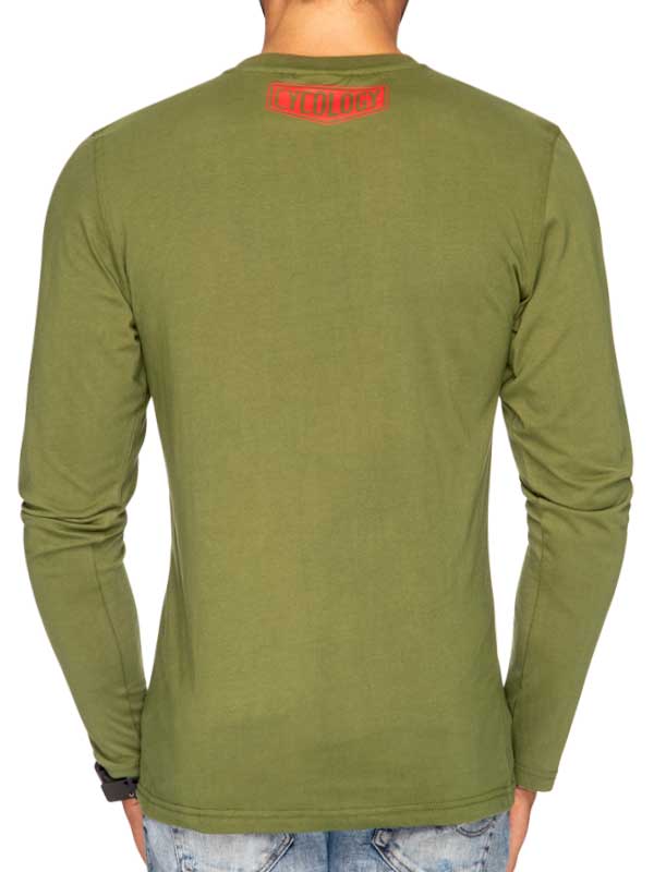 Best Days Behind Bars MTB Green Men's Long Sleeve T-shirt Graphic | Cycology