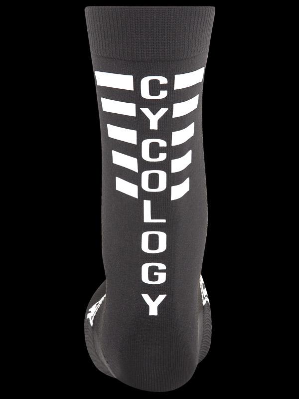 Cycology Reflective Logo Cycling Socks Black