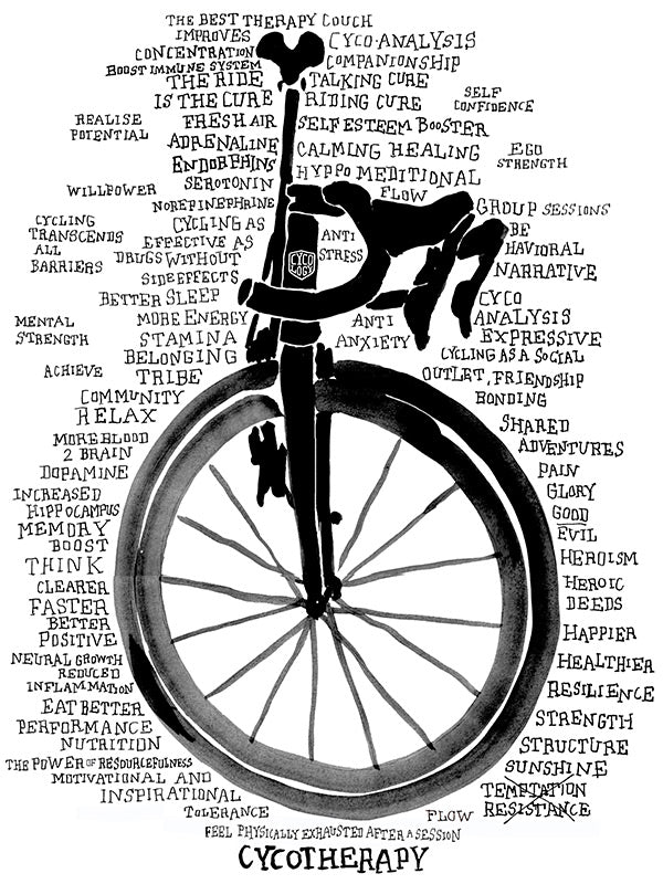 Cycotherapy White Womens Cycling T shirt | Cycology AUS