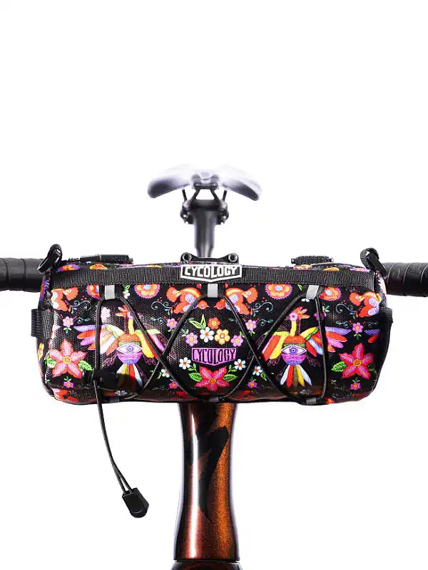 Frida Black Bike Handlebar Bag | Cycology AUS