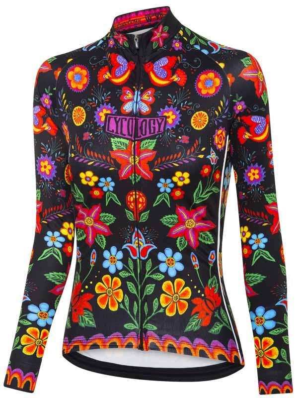 Frida Womens Black Long Sleeve Cycling Jersey | Cycology AUS