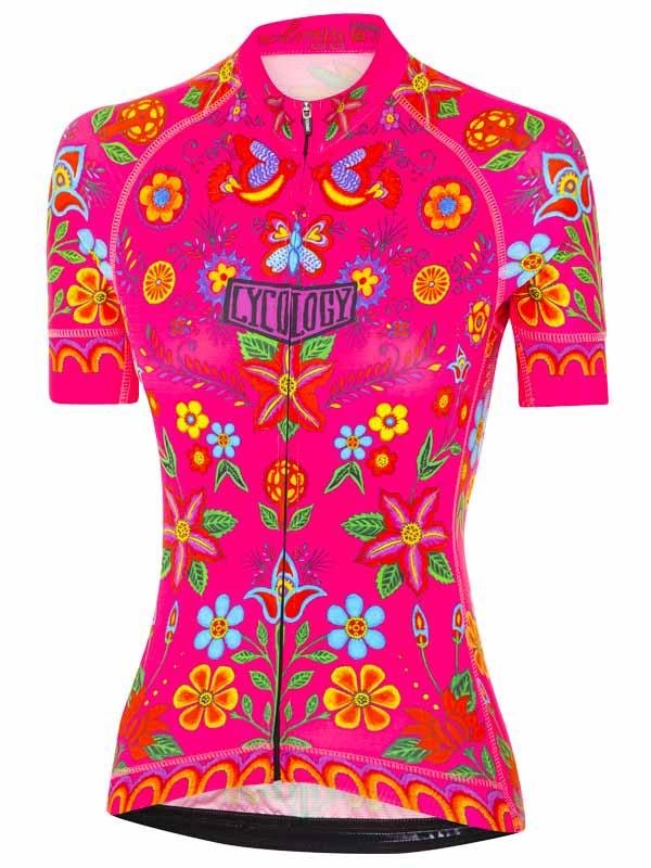 Frida Pink Short Sleeve Cycling Jersey | Cycology AUS