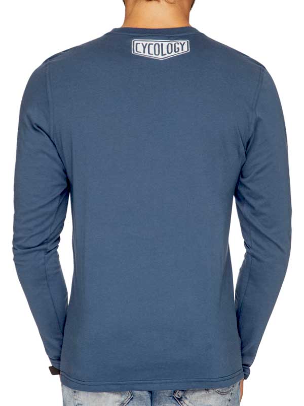  Just Bike Blue back Long Sleeve T-shirt | Cycology AUS