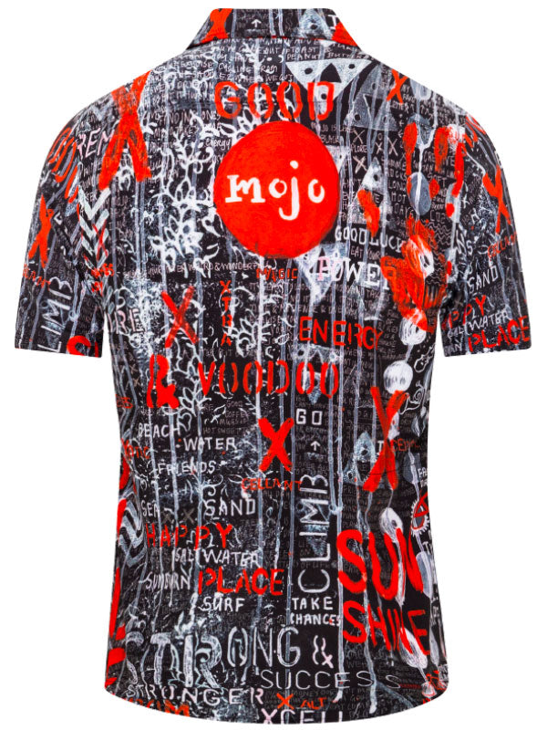 Mojo Men's Black Gravel Cycling Shirt  back | Cycology AUS