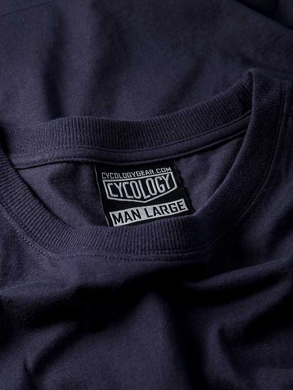 Blueprint MTB Men's Navy Long Sleeve T-shirt neck | Cycology AUS